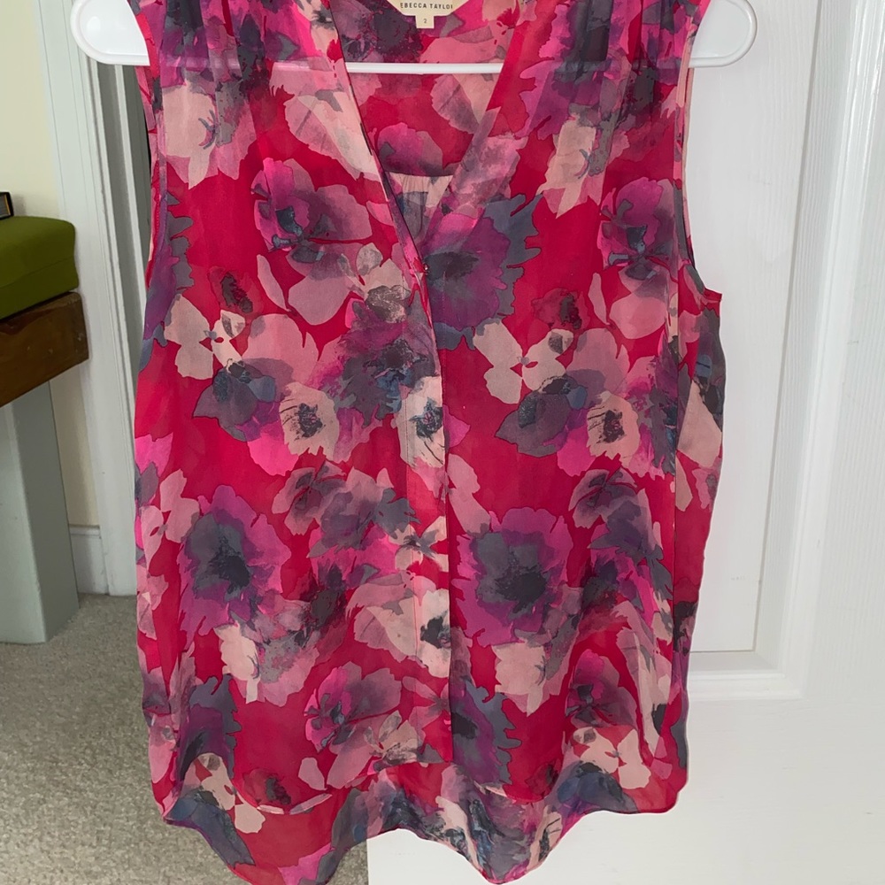 Gorgeous Rebecca Taylor blouse with hidden snaps